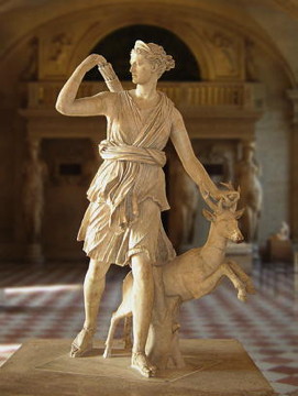 The goddess Diana, copy after Leochares. Photo by Eric Gaba (Sting)